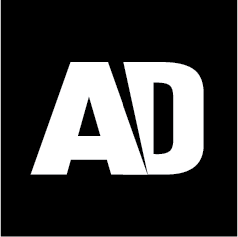 AD icon — black & white